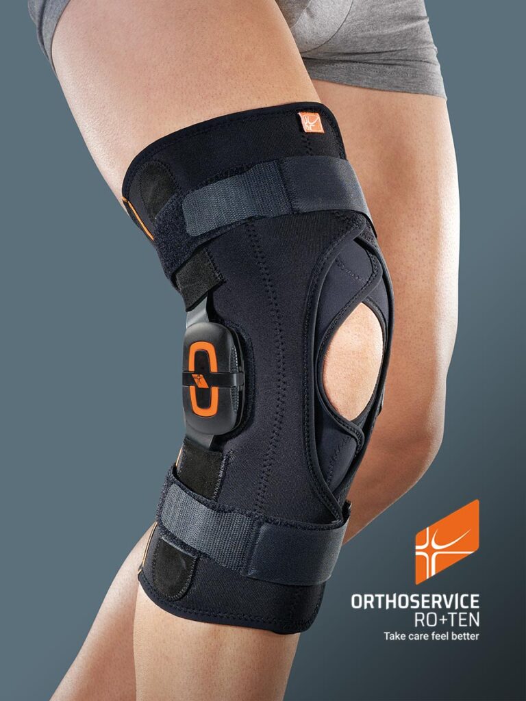 GENUFIT 25A. Ortesi per ginocchio in tessuto Aer-OS con aste articolate.